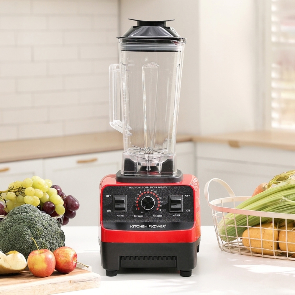 키친플라워 초고속 블랜더 한방에킹 무선 블렌더 믹서기 분쇄기 초강력 모터 믹서분쇄기