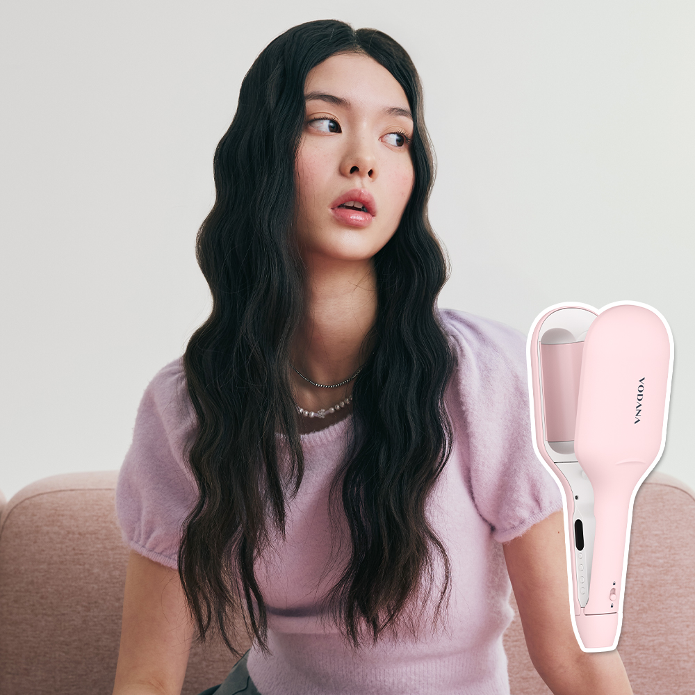 [보다나] 글로우 물결고데기 40mm 파우더핑크 제품 이미지