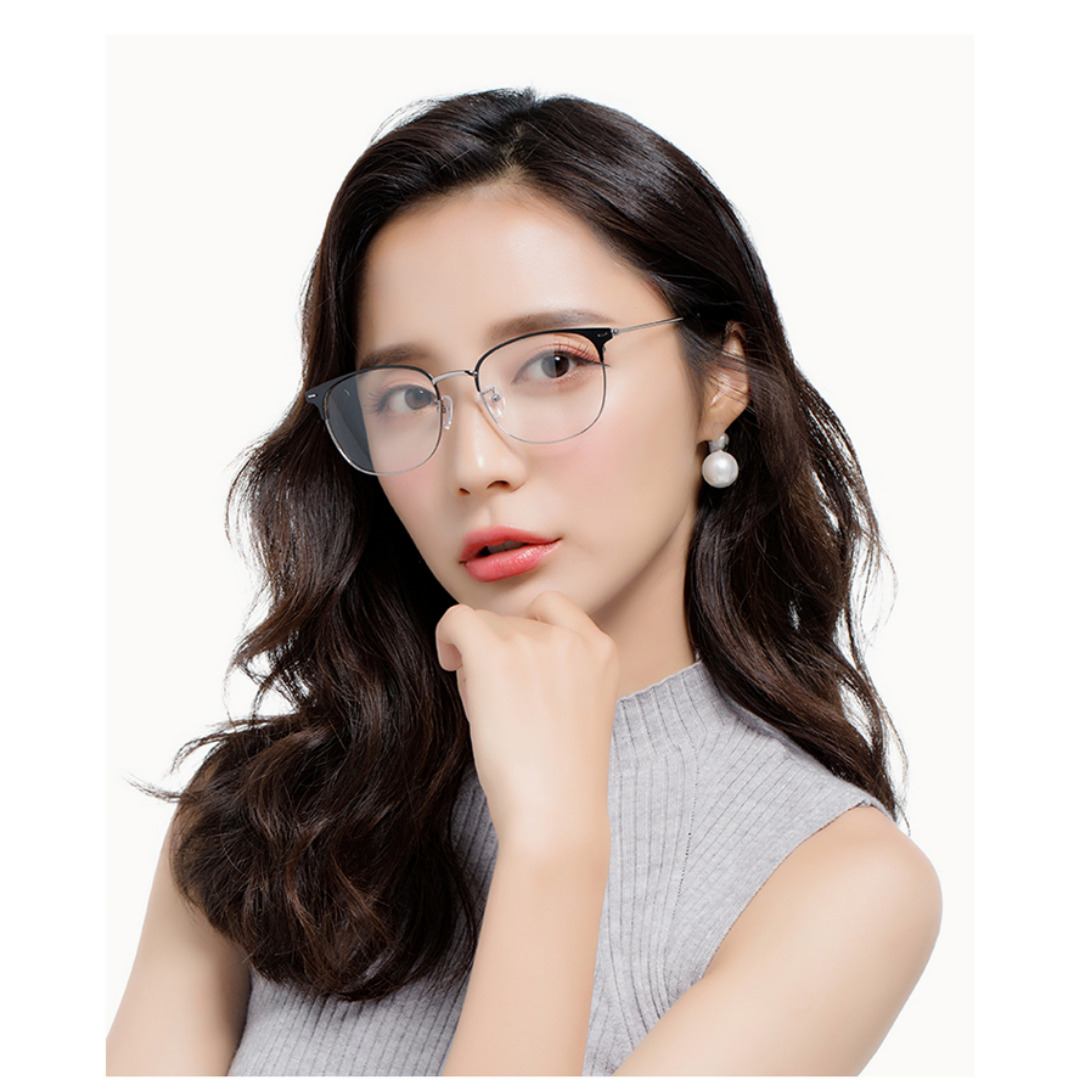 LICOV 하금테 변색렌즈 블루라이트차단 UV차단 가벼운 안경 (남녀공용) 이미지 7