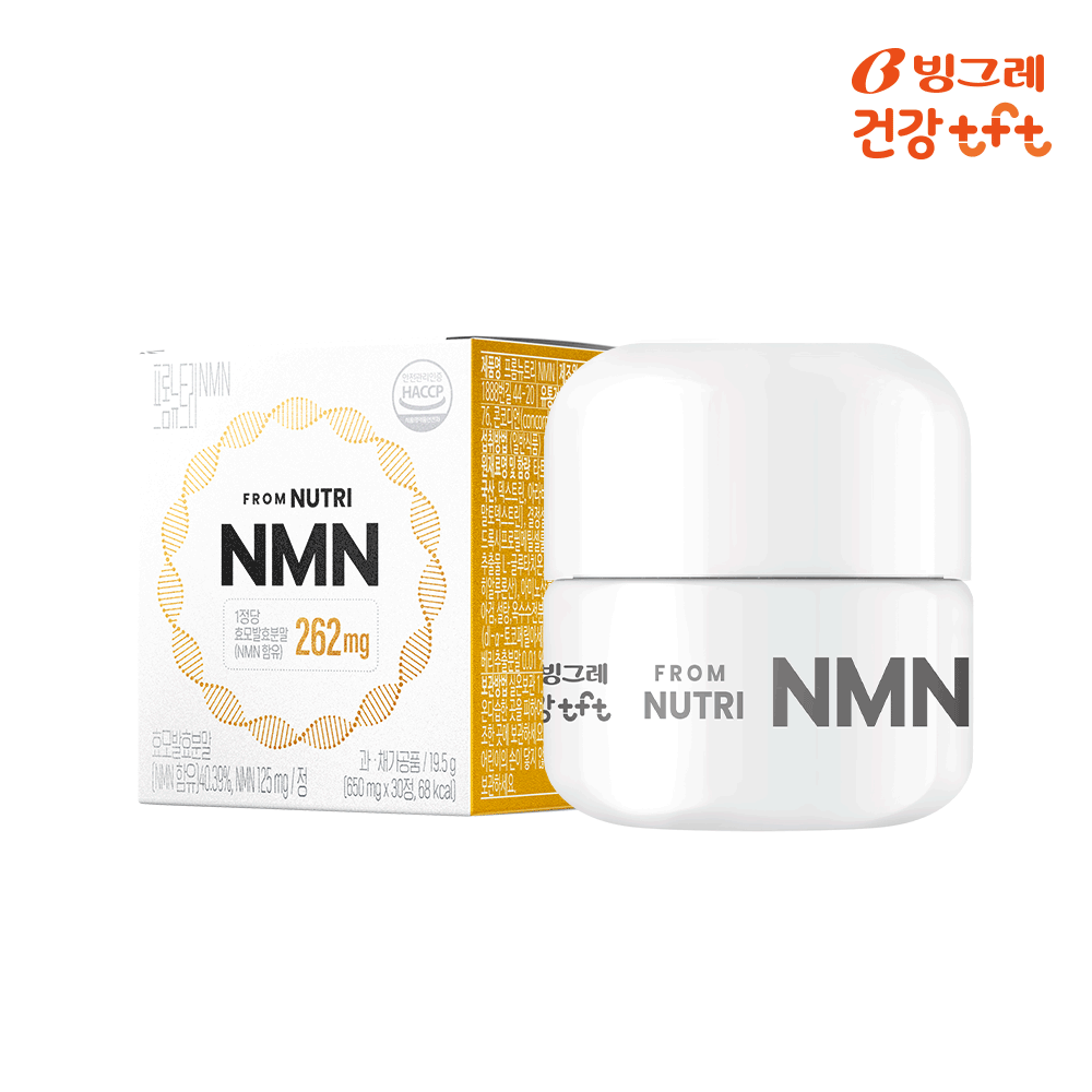 빙그레 프롬뉴트리 NMN 효모발효분말 262mg 30정, 1개 - 메인 이미지