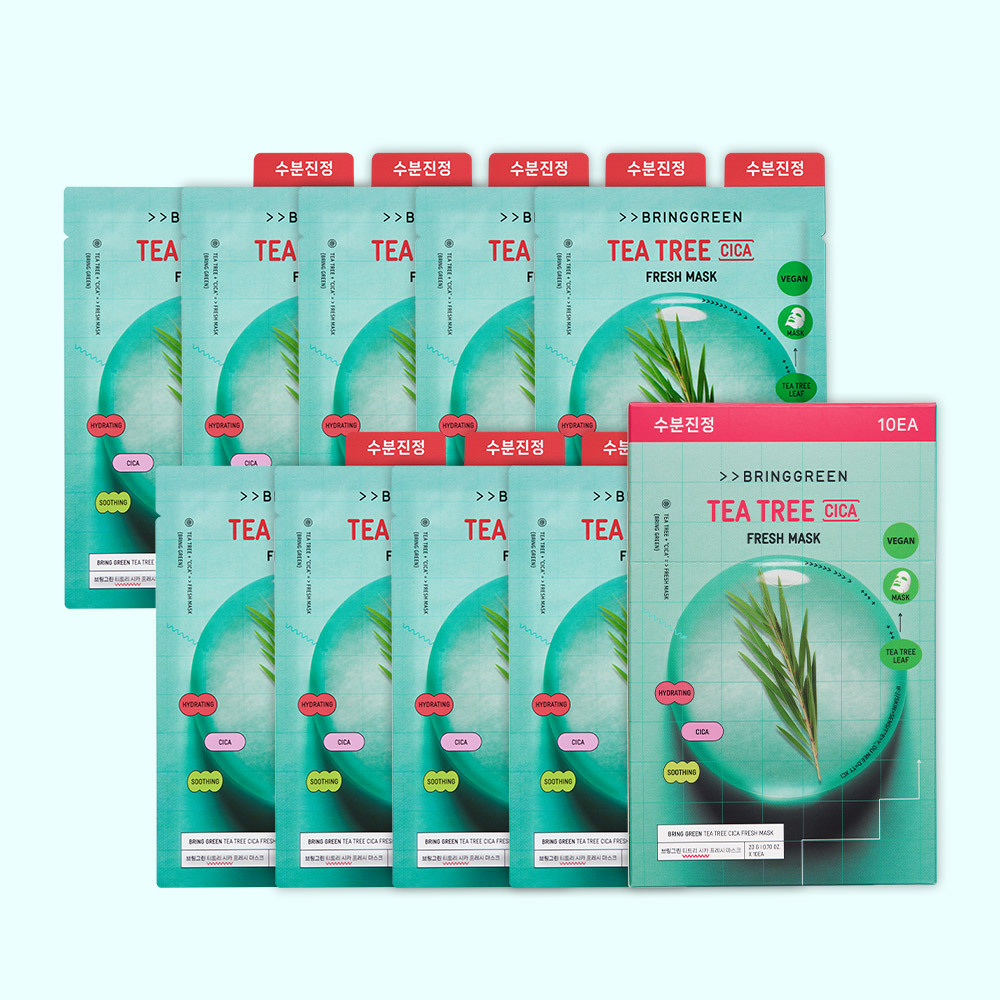 브링그린 프레시 마스크 티트리 시카 20g 10매입