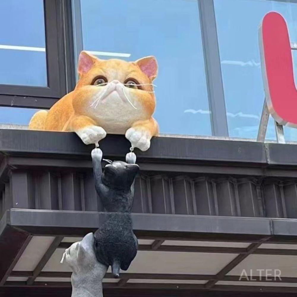 강아지 고양이 장식 간판 대형 조형물 애완동물 입체 푸들 56x70x29cm - 상세 이미지 2