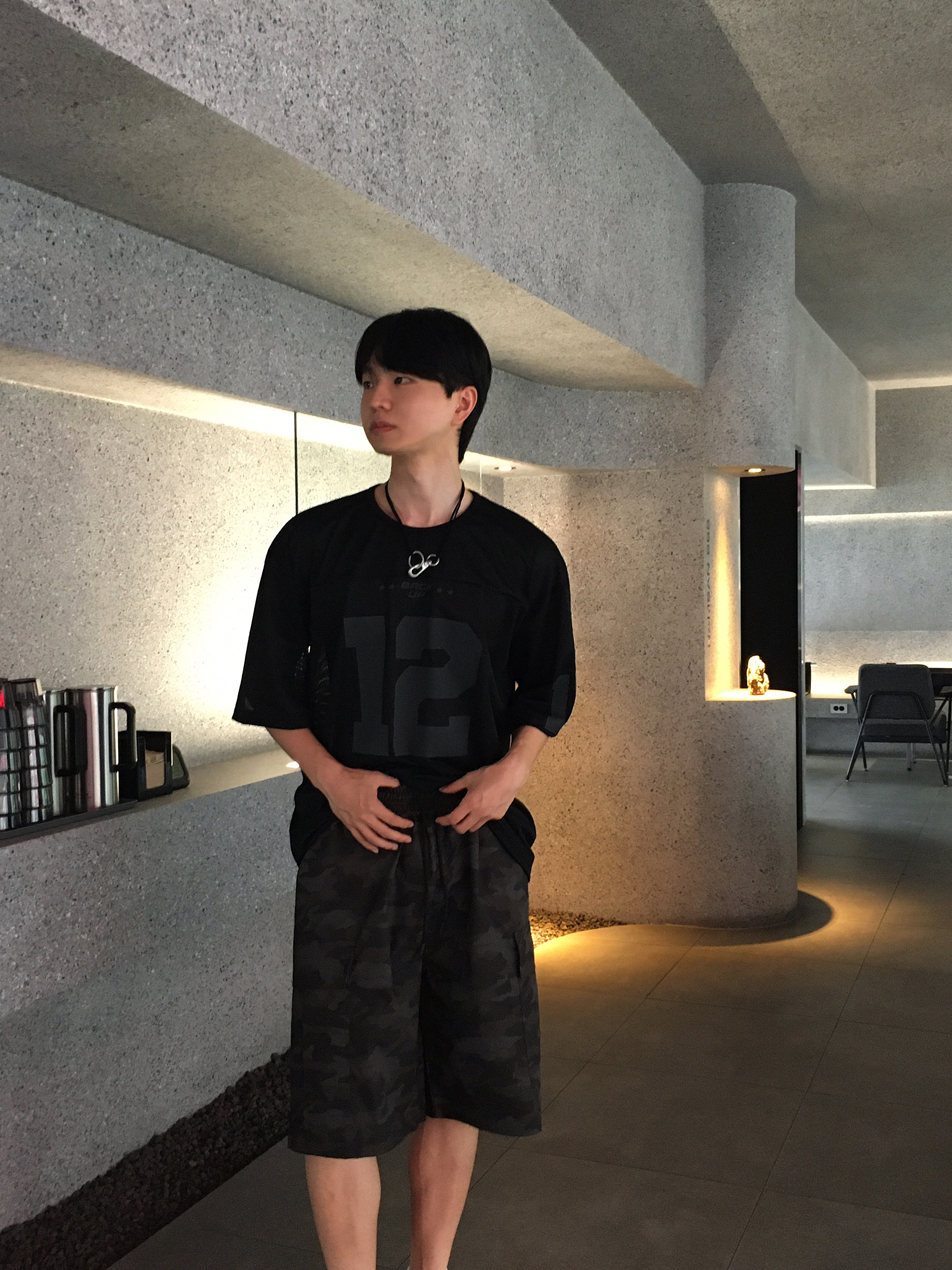 블록코어룩 럭비져지 헬스티셔츠 - 상세 이미지 4