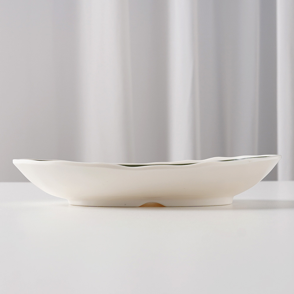 루미나 카페 멜라민 접시 돈까스 카레 업소용 식당 분식집 그릇 17.1cm, 독도타원 - 상세 이미지 3
