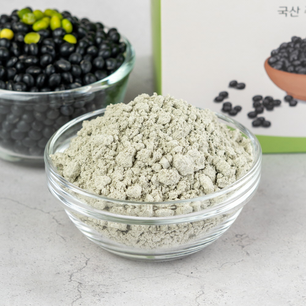 싸리재 선식 [ 국산 쥐눈이 콩가루 25g 20봉 ] 볶은 약콩 분말 검은콩가루 미숫가루 - 상세 이미지 3