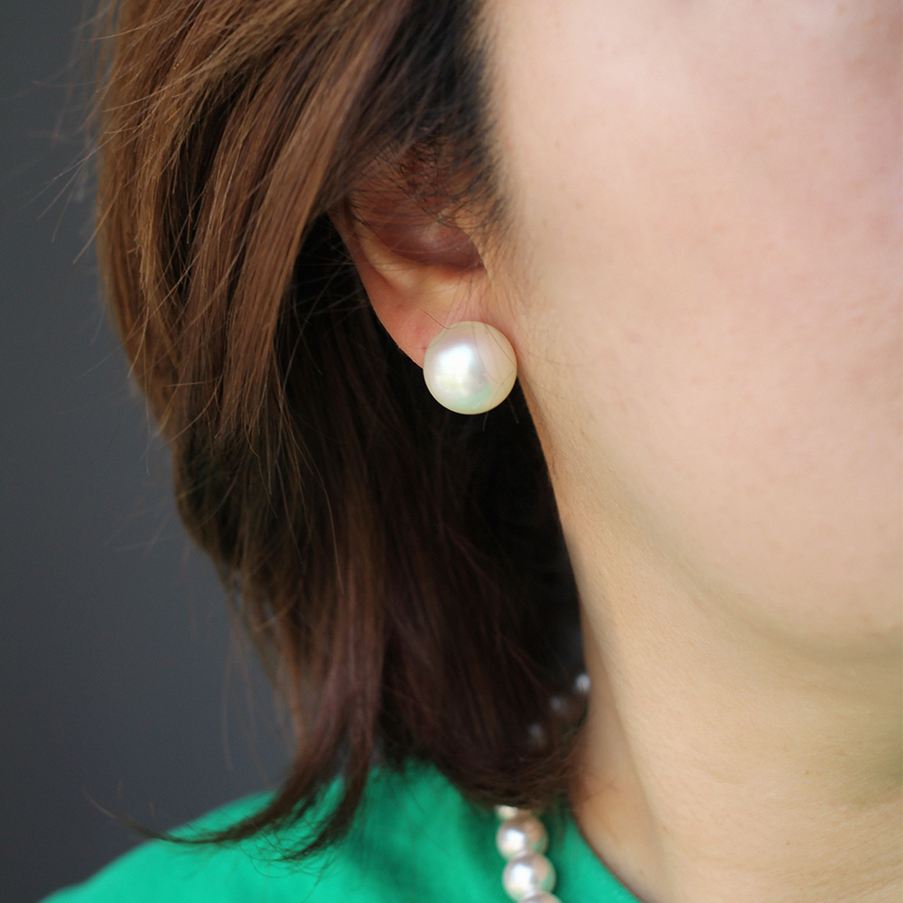 프리미엄 EF 왕진주 귀걸이 14mm 16mm 18mm 20mm 핵진주 볼드 국산