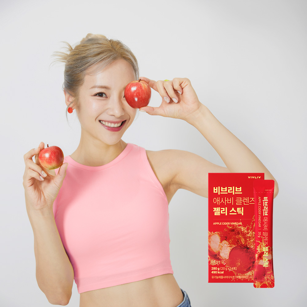 비브리브 심으뜸 애사비 클렌즈 젤리스틱 1박스 (20g x 14포)