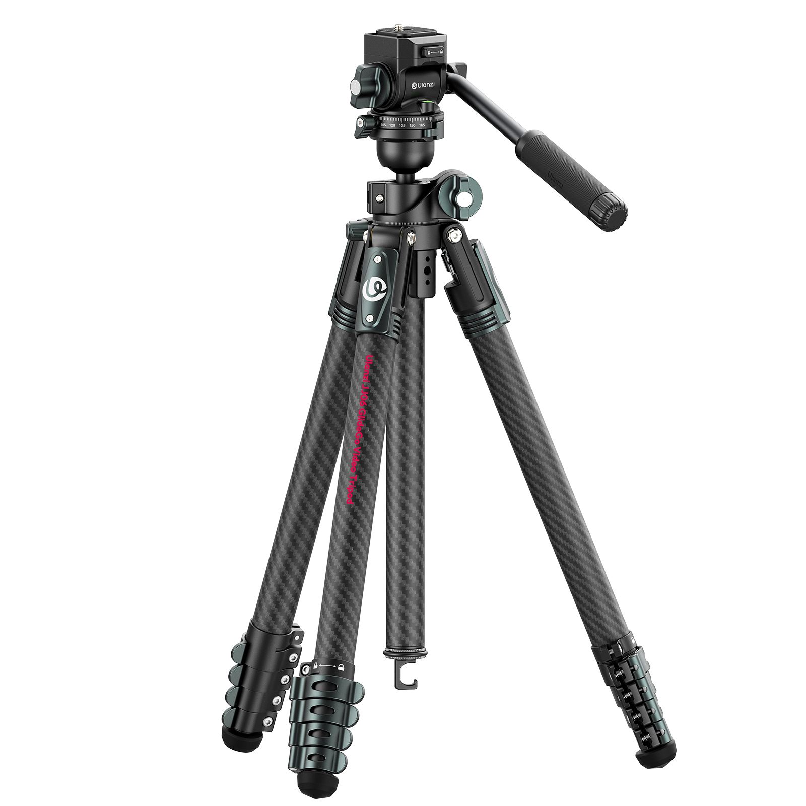 울란지 JJ06 Glide-Go 카본 볼헤드 삼각대 F38 호환 플레이트 최대184cm - 상품 이미지