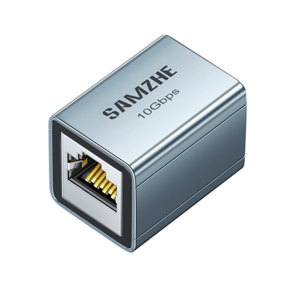 삼지 10Gbps RJ45 인터넷 랜 연장 젠더 키스톤 잭 커플러 LKWZ-01 - 상품 이미지