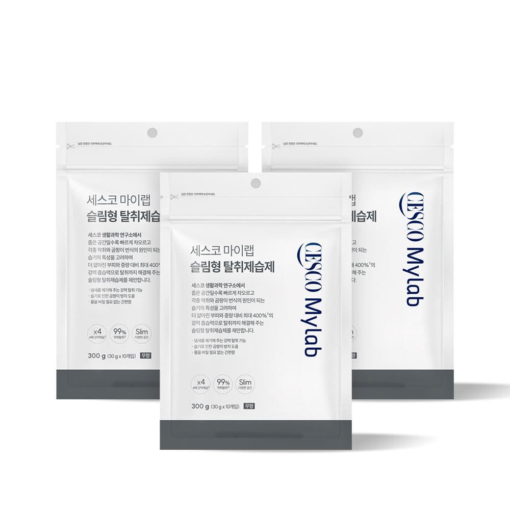 세스코 마이랩 슬림형 탈취제습제 (30g x 10개입) x 3팩