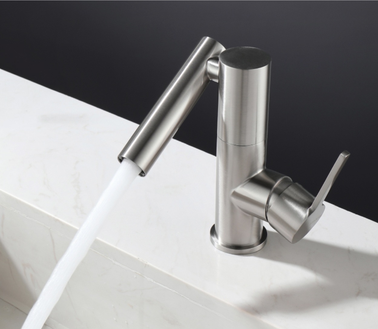 에떼르노 E7-1001NB 무광니켈 세면대수전 아기비데 아기수전