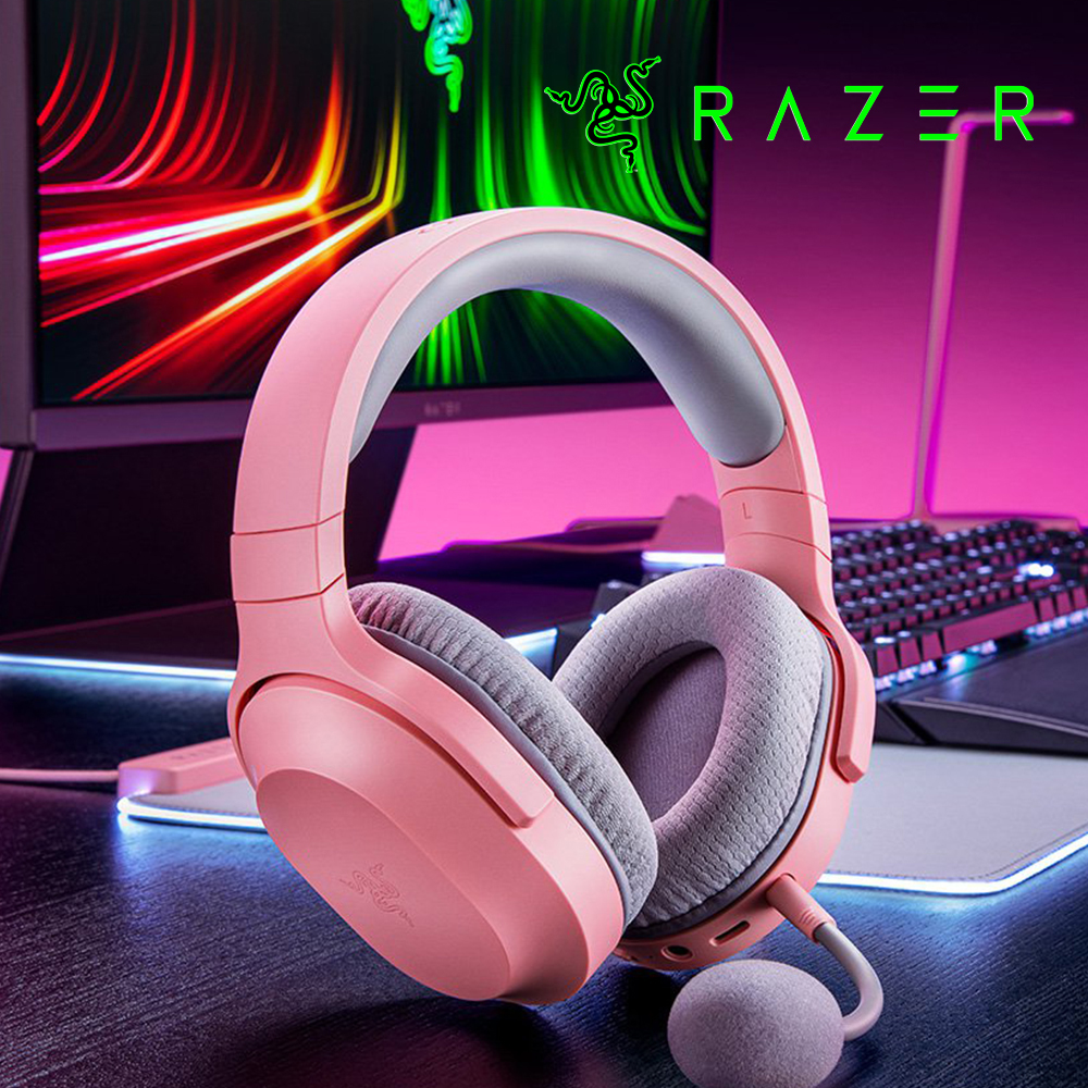 [국내정발] 레이저 바라쿠다 X PLUS 무선 게이밍헤드셋 핑크