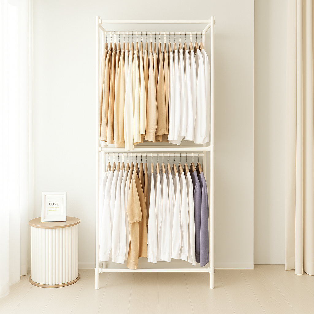시스템행거 이케아 행거 스탠드 옷걸이 드레스룸 철제 선반 조립식 MIGGA