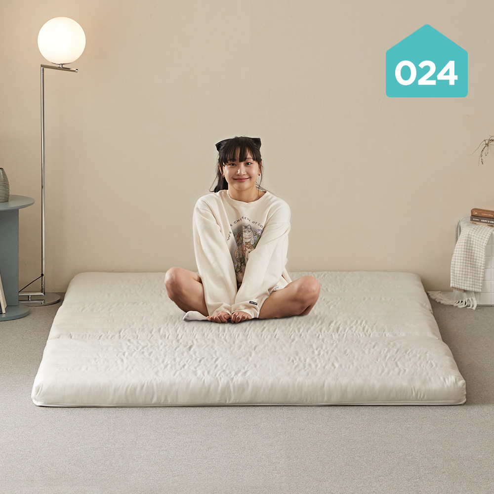 024홈 국민토퍼 3단 접이식 토퍼 매트리스 푹신한 바닥 침대 8cm 멀티싱글