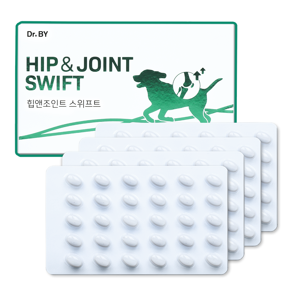 닥터바이 힙앤조인트 스위프트 강아지 관절 영양제 고관절 케어 슬개골 탈구 120캡슐, 1개