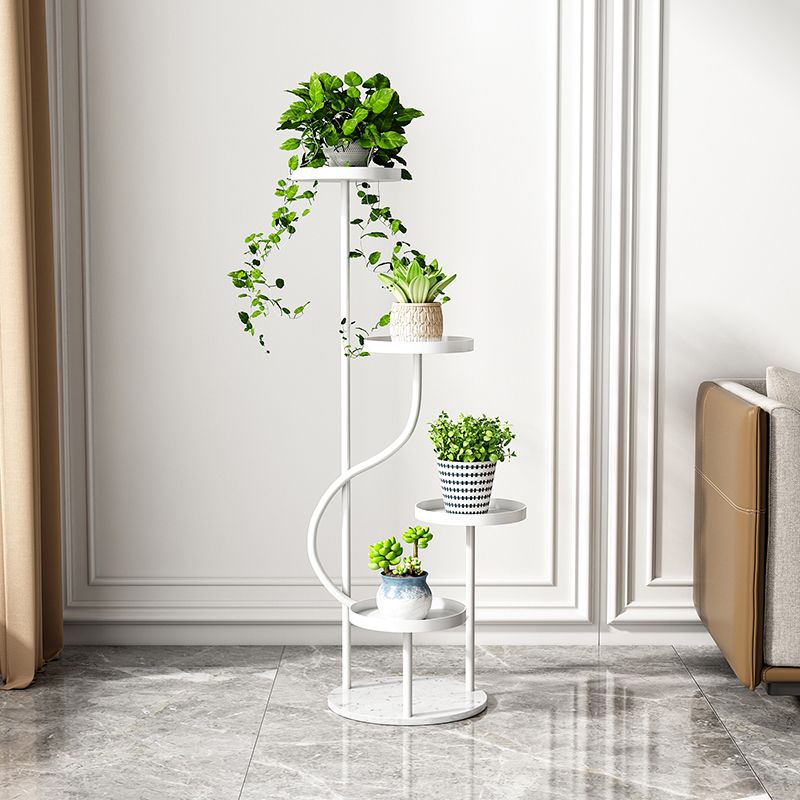 철제 화분 정리대 로비 인테리어 받침대 거실 골드 선반 진열대 식물 다육이 다이 - 상세 이미지 4