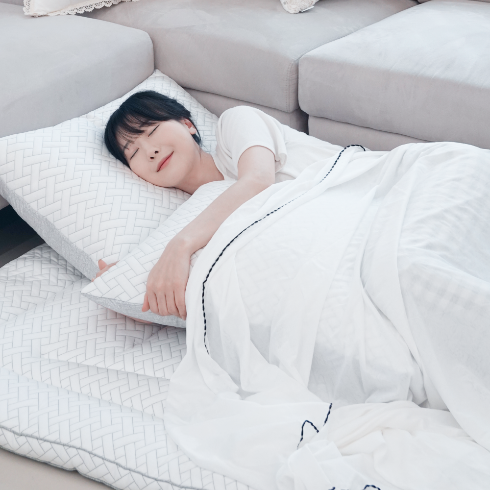 세트상품 에어리빙 국산 여름 냉감 이불 시원한 그래핀 듀오 쿨 냉감패드 SS 110X205 - 상세 이미지 3