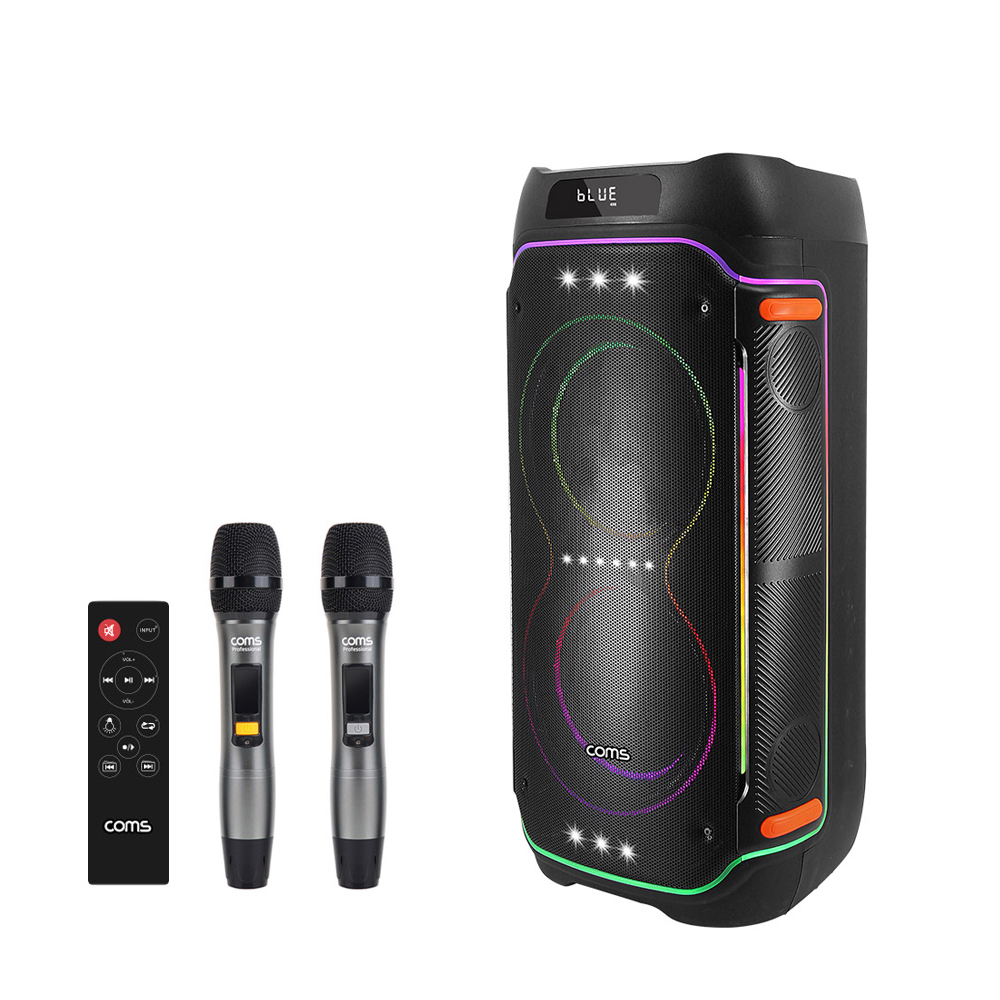 블루투스 무선마이크 이동식 스피커 KY8100S1 800스피커+무선2개 - 메인 이미지