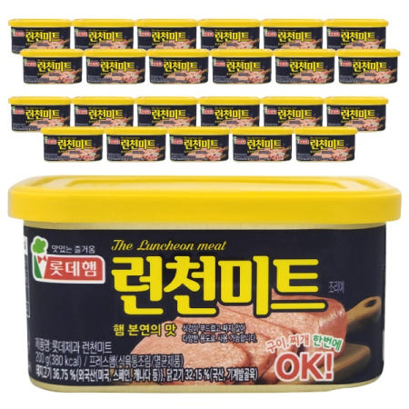 롯데 런천미트 햄 스팸 200g 24개