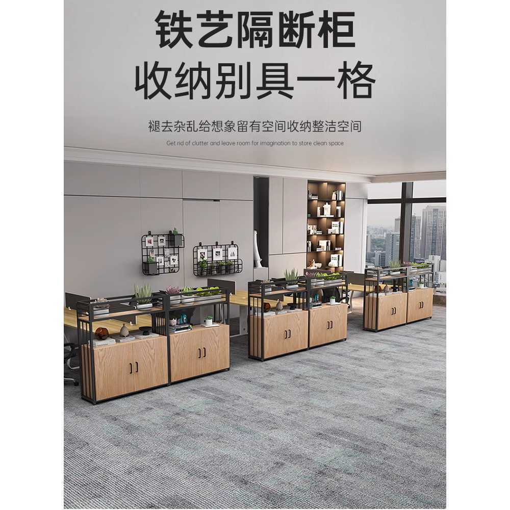 수납 파티션 원목 가벽 화분 선반 철제 칸막이 책장 80cm - 상세 이미지 2