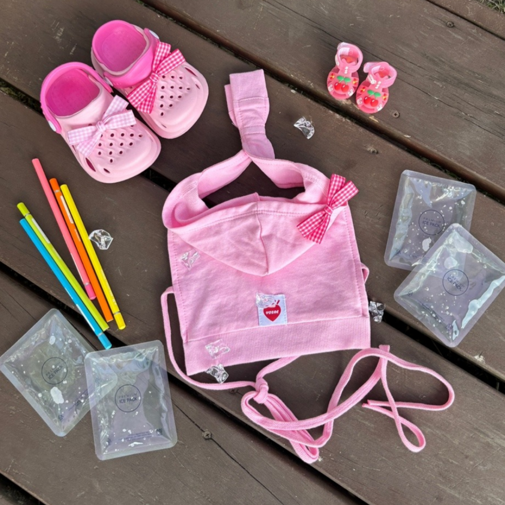 요새 강아지 여름옷 강아지 쿨조끼 쿨티 아이스팩 옷 쿨링 On 페이크 후드