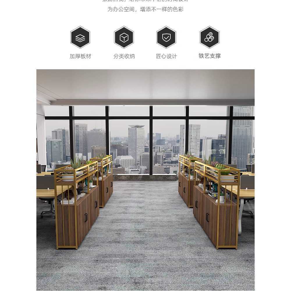 수납 파티션 원목 가벽 화분 선반 철제 칸막이 책장 80cm - 상세 이미지 3