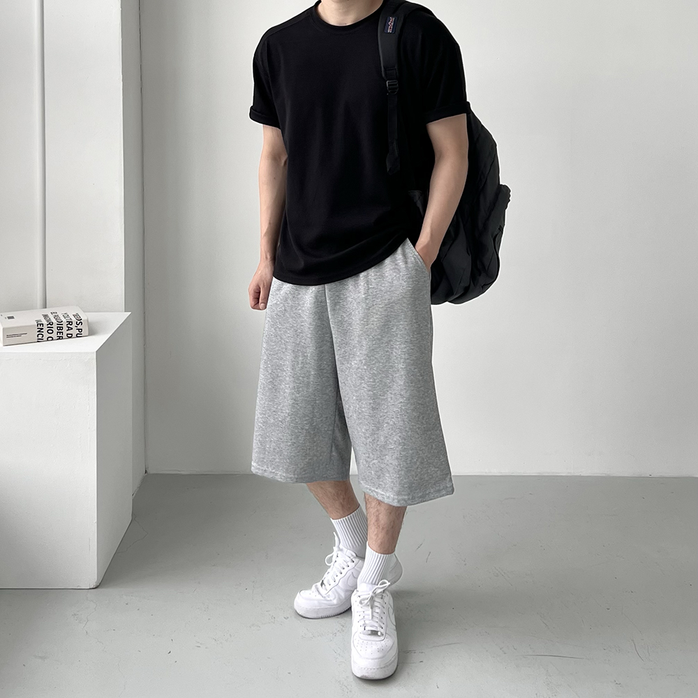 남자버뮤다팬츠 벌룬팬츠 통큰바지 남자7부반바지 - 상세 이미지 3