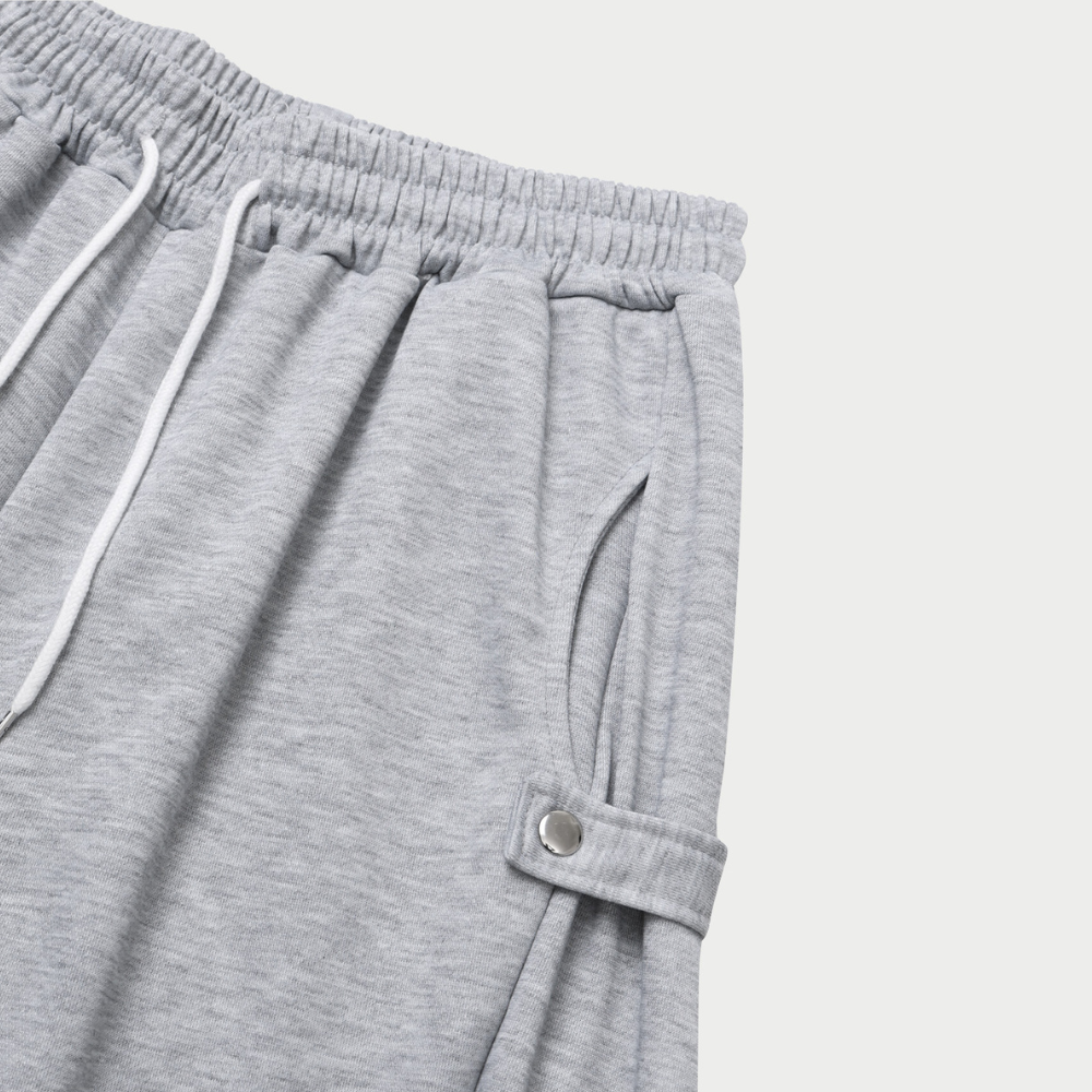 1+1 스웻팬츠 벌룬팬츠 남자통바지 사이드스냅 - 상세 이미지 4