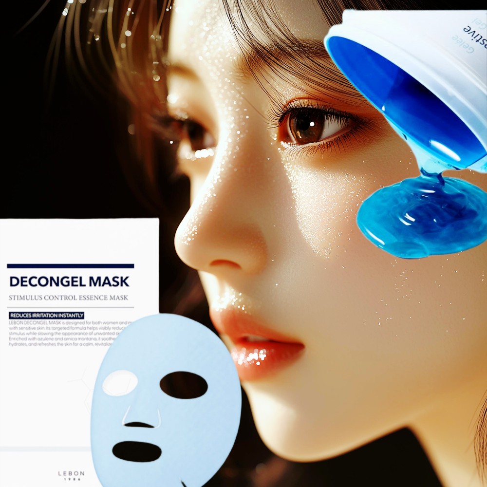 르본 데콘젤 시트 마스크 5매 1box 아줄렌 - 상품 이미지