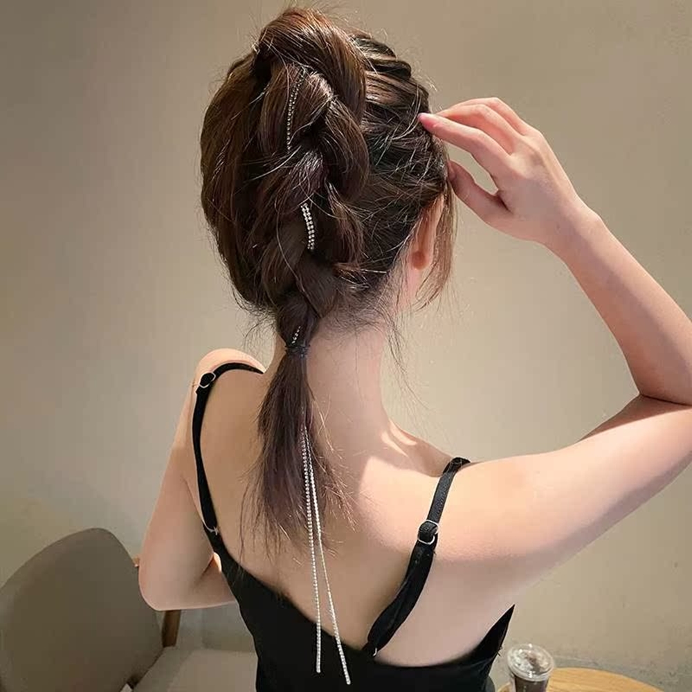 큐빅 헤어 피스 붙임머리 부분 가발 솜브레 발레아쥬 옴브레 - 상세 이미지 5