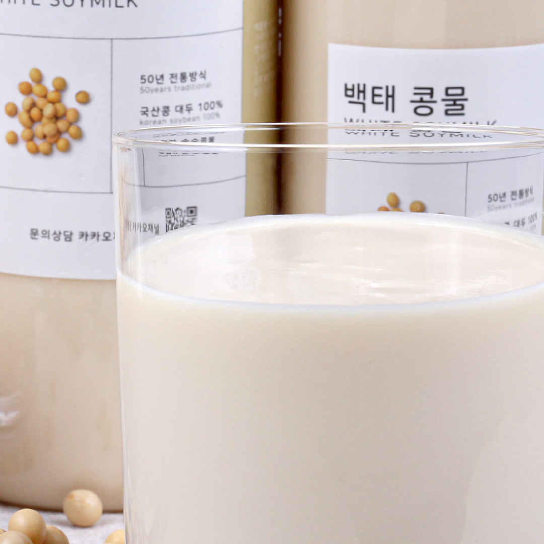 [박가네두부] 껍질벗겨 맷돌로 간 국산콩 콩물 2종 2병 x 1L 이미지 6