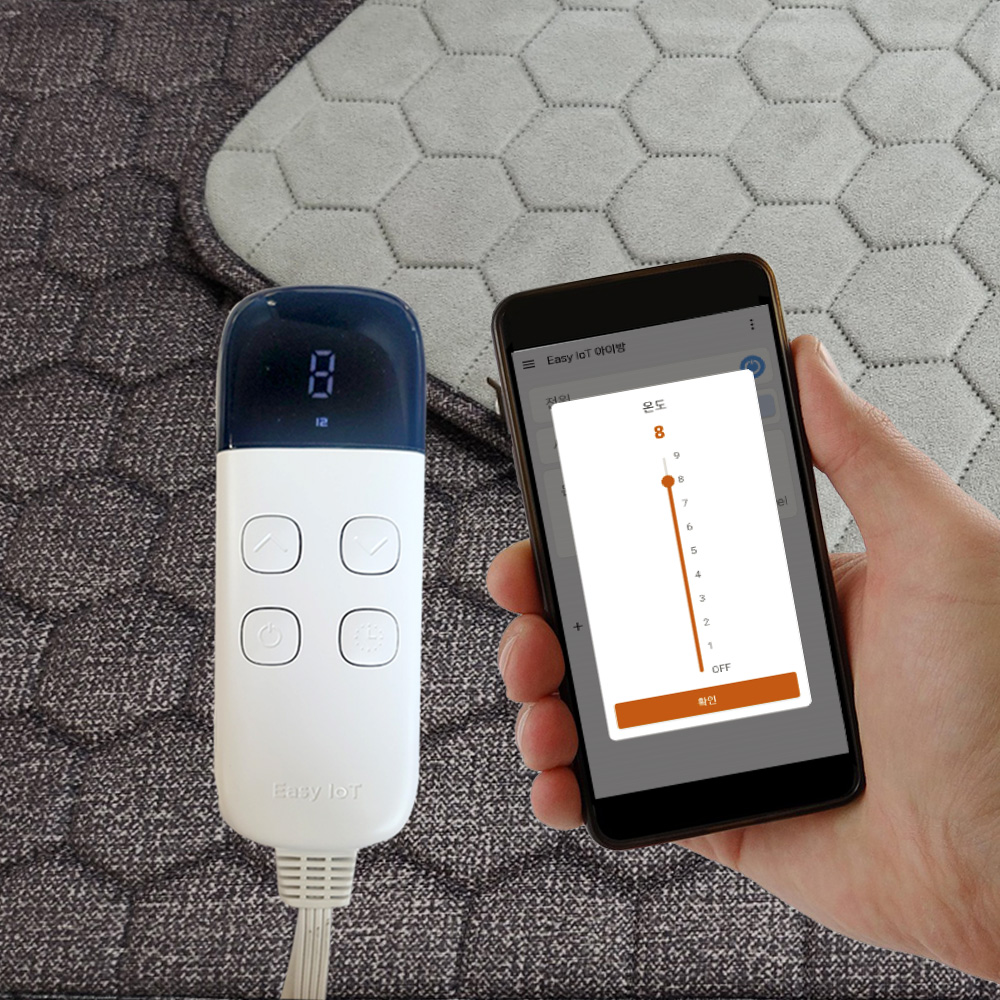 (2026년형 5세대) 한일온열기 IOT 스마트 그래핀 전기매트 온열 전기요 워셔블 침대용 2인용 킹사이즈 분리난방