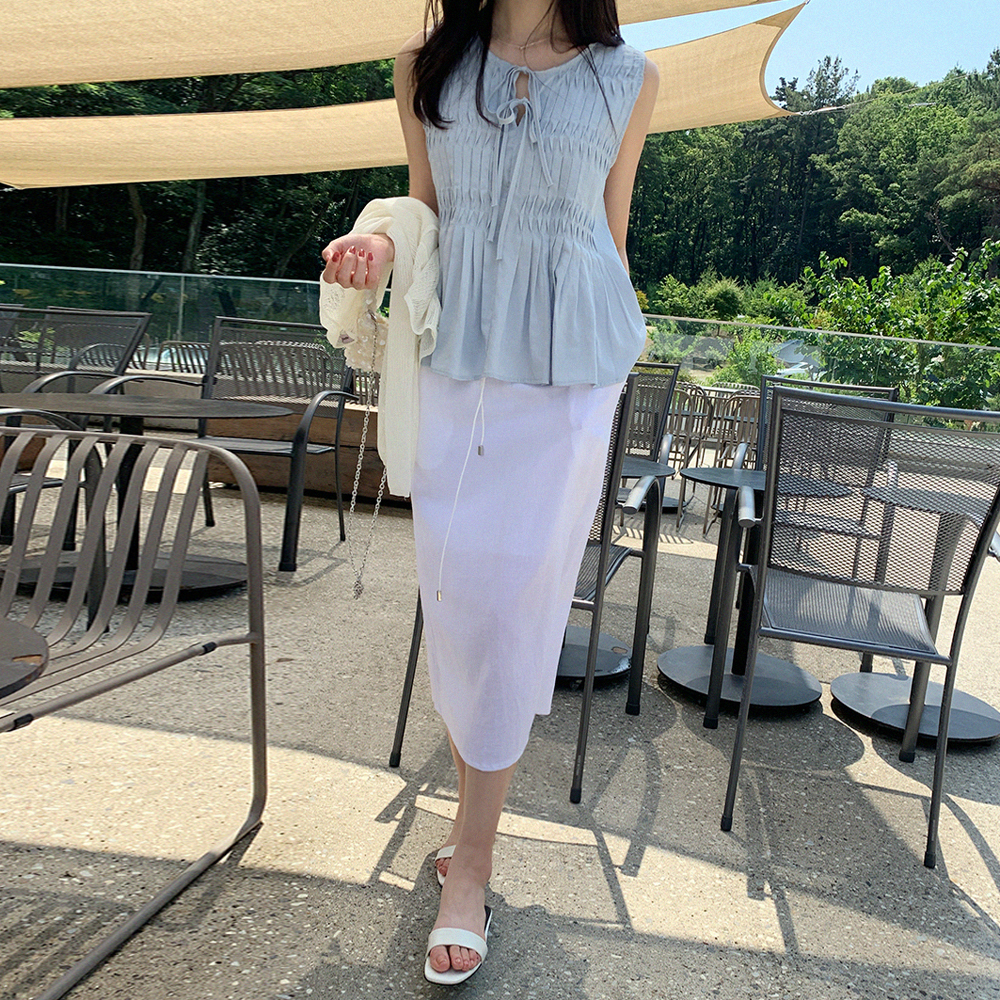 플리나 린넨 스커트 이미지 6