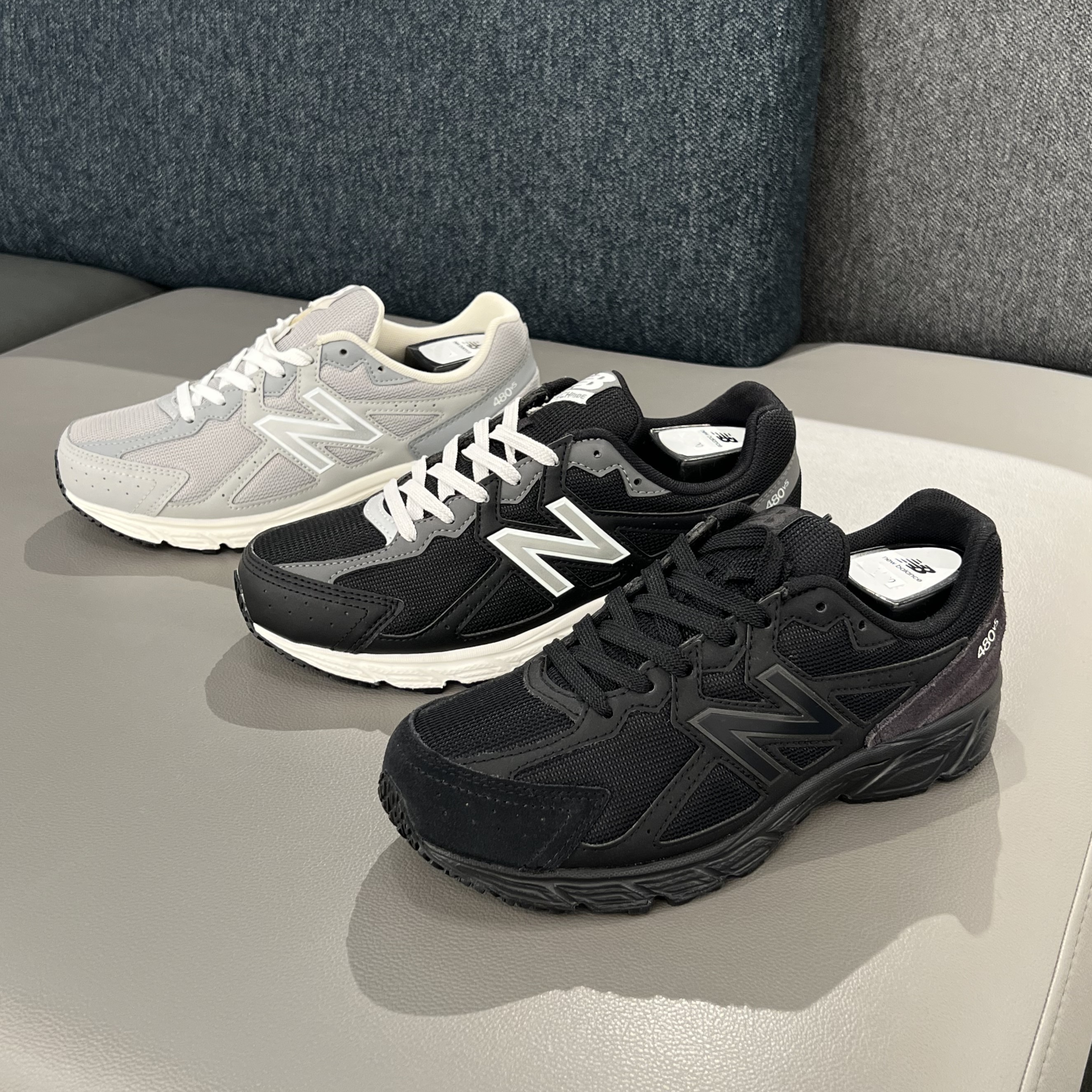 뉴발란스 480 런닝화 4E 발볼넓은 운동화 가벼운 조깅화 와이드 블랙 화이트