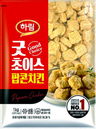 하림 굿초이스 팝콘치킨 1kg 너겟