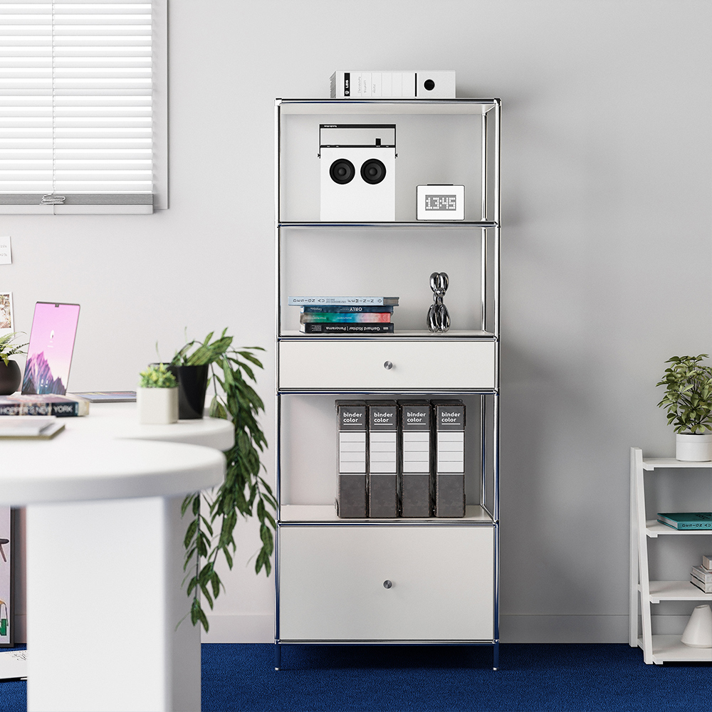 세렌티 600 모듈 선반 수납장 높은형 미드센츄리 다용도 틈새 거실 서랍장