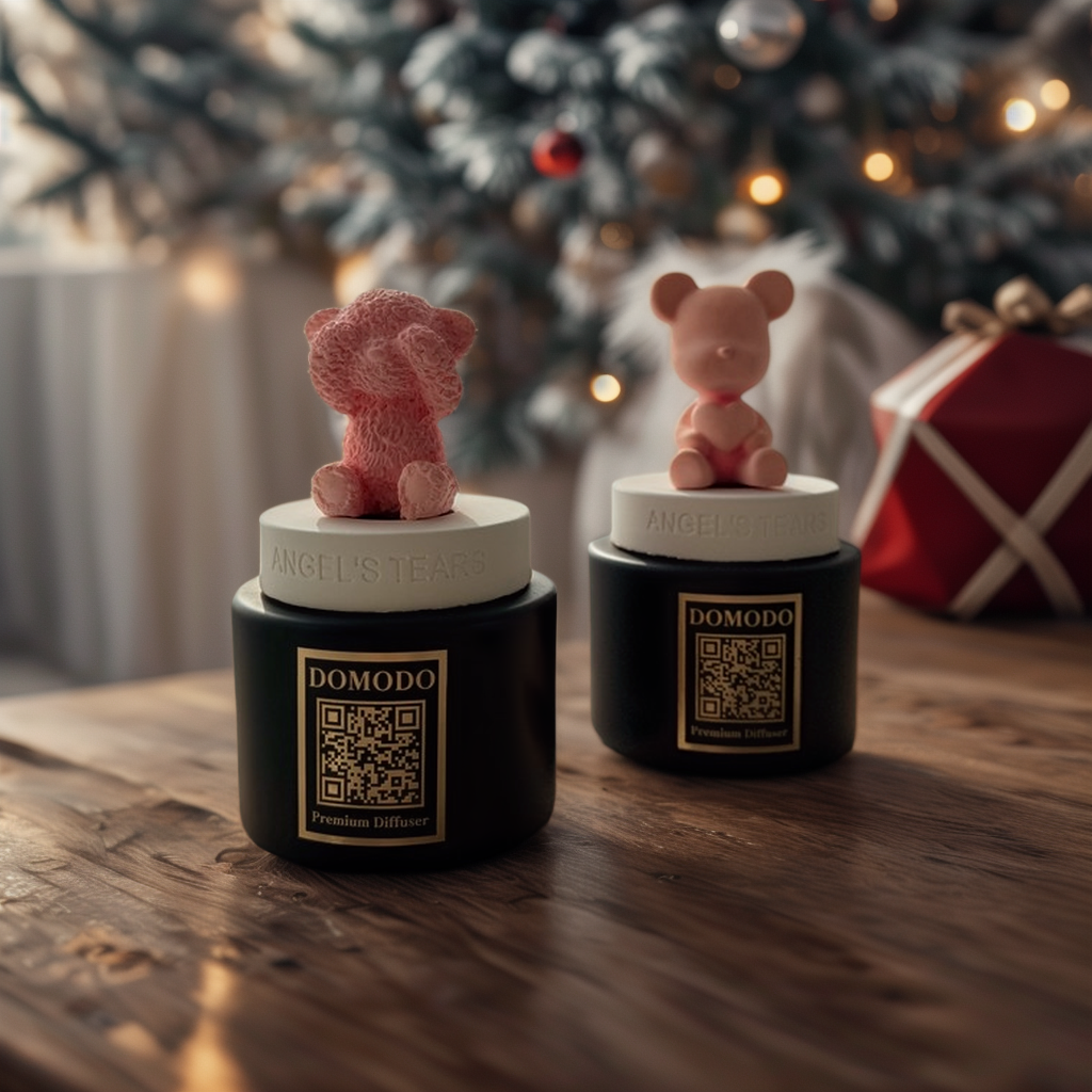 핸드메이드 귀여운 곰돌이 석고 디퓨저 석고방향제 실내 향기 장식품 200ml