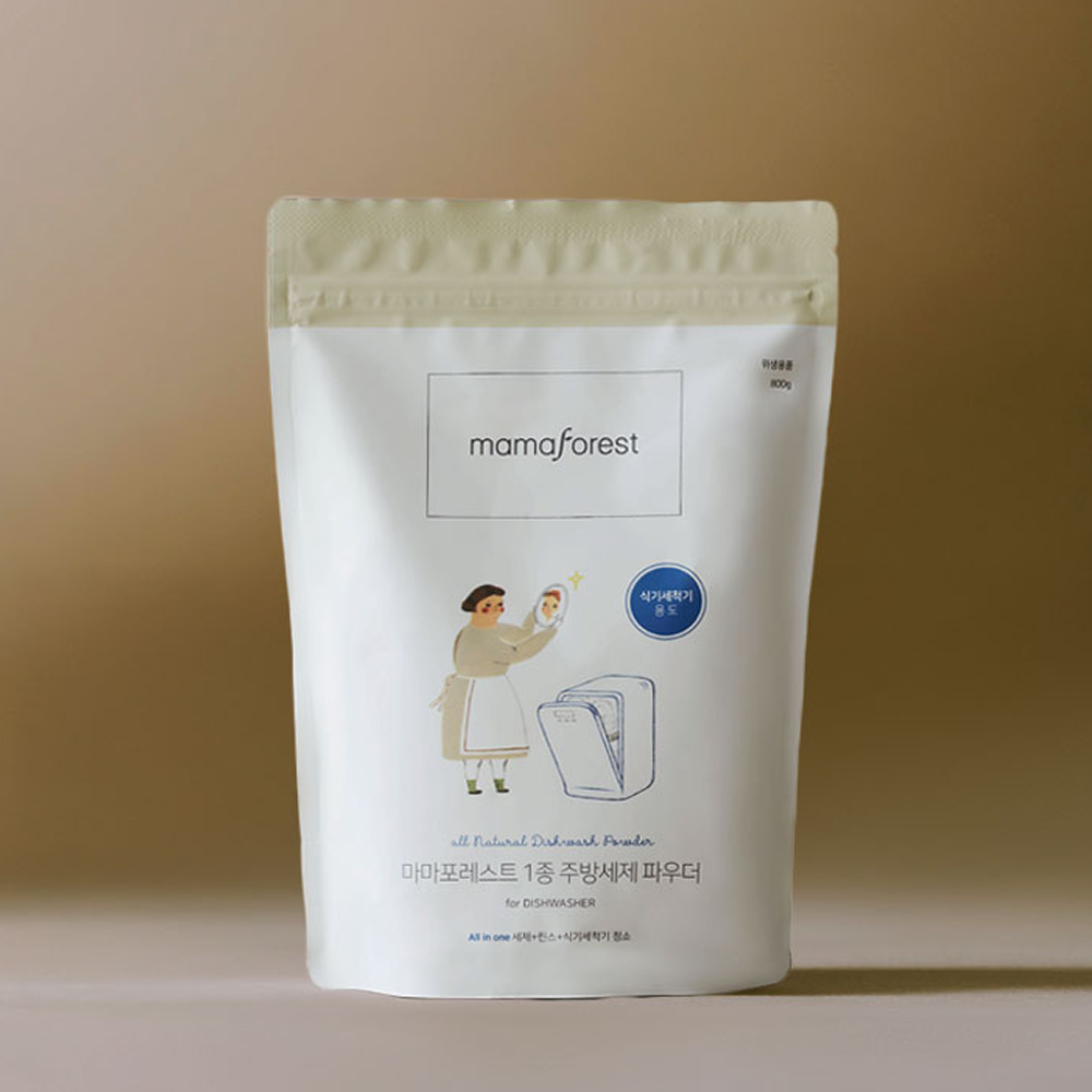 마마포레스트 1종 식기세척기 세제 원통형 800g+리필형 1kg 세트 - 상세 이미지 2