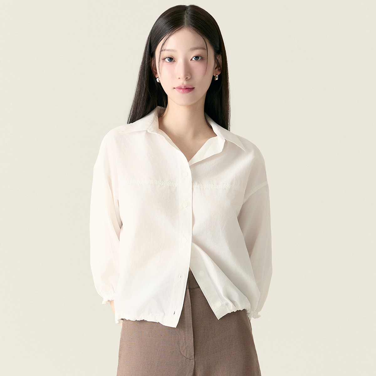로엠 블루종 셔츠 RMYWF37RT5 - 메인 이미지