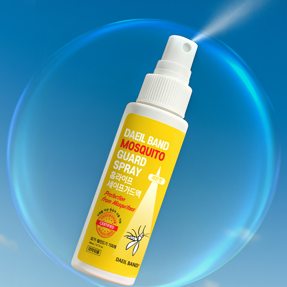 [대일밴드] 대일밴드 세이프가드 휴대용 모기기피제 쿨링 스프레이 레몬향 80ml 2개 - 상세 이미지 3