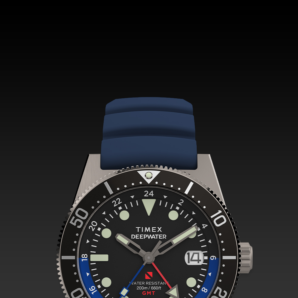타이맥스 딥워터 리프200 GMT 러버스트랩 수영시계 41mm TW2W75100 - 상세 이미지 4