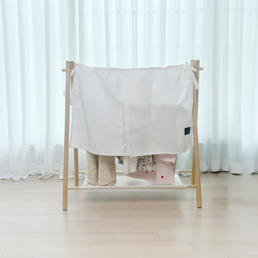 [러브온마켓] 행거가리개 옷덮개 행거커버 미니 2단 옷걸이커버 먼지 차단 2size - 상세 이미지 2