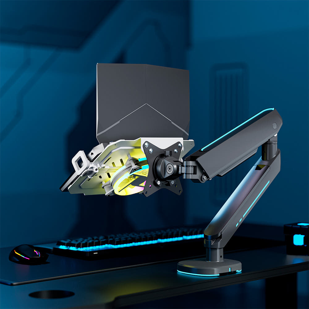 마운트뷰 쿨링 포터블 모니터거치대 아이패드 책상 태블릿 휴대용 모니터 거치대 갤럭시탭