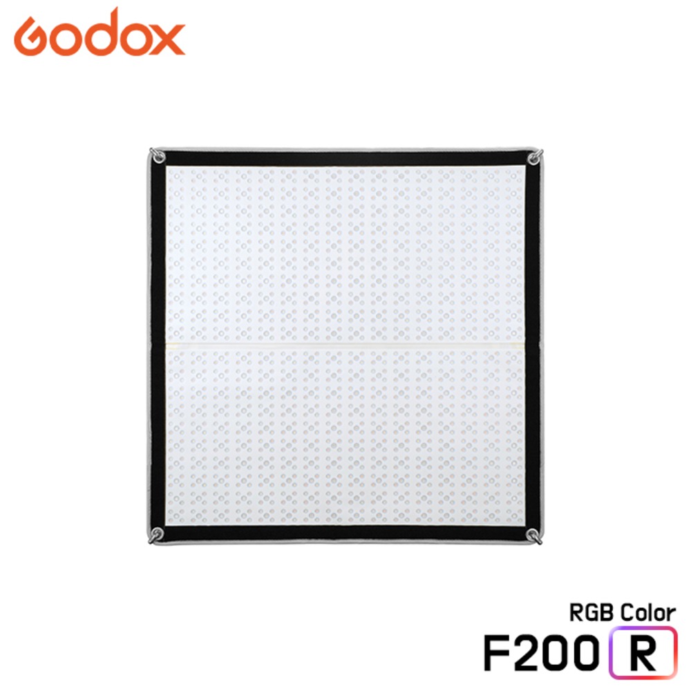 GODOX F200R K1 / LED 지속광 RGB 풀컬러 사진촬영 개인방송 유튜브 스튜디오 플렉시블조명 패널조명