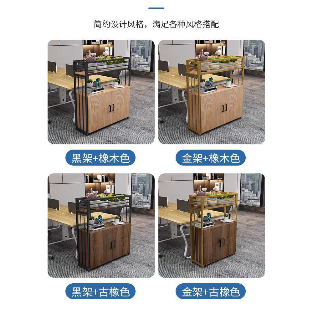 수납 파티션 원목 가벽 화분 선반 철제 칸막이 책장 80cm - 상세 이미지 4