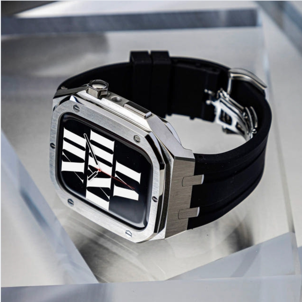 애플워치 SE3 스트랩 메탈 일체형 케이스 애차드밀 리차드밀 명품 밴드 6 7 8 9 - 상세 이미지 4