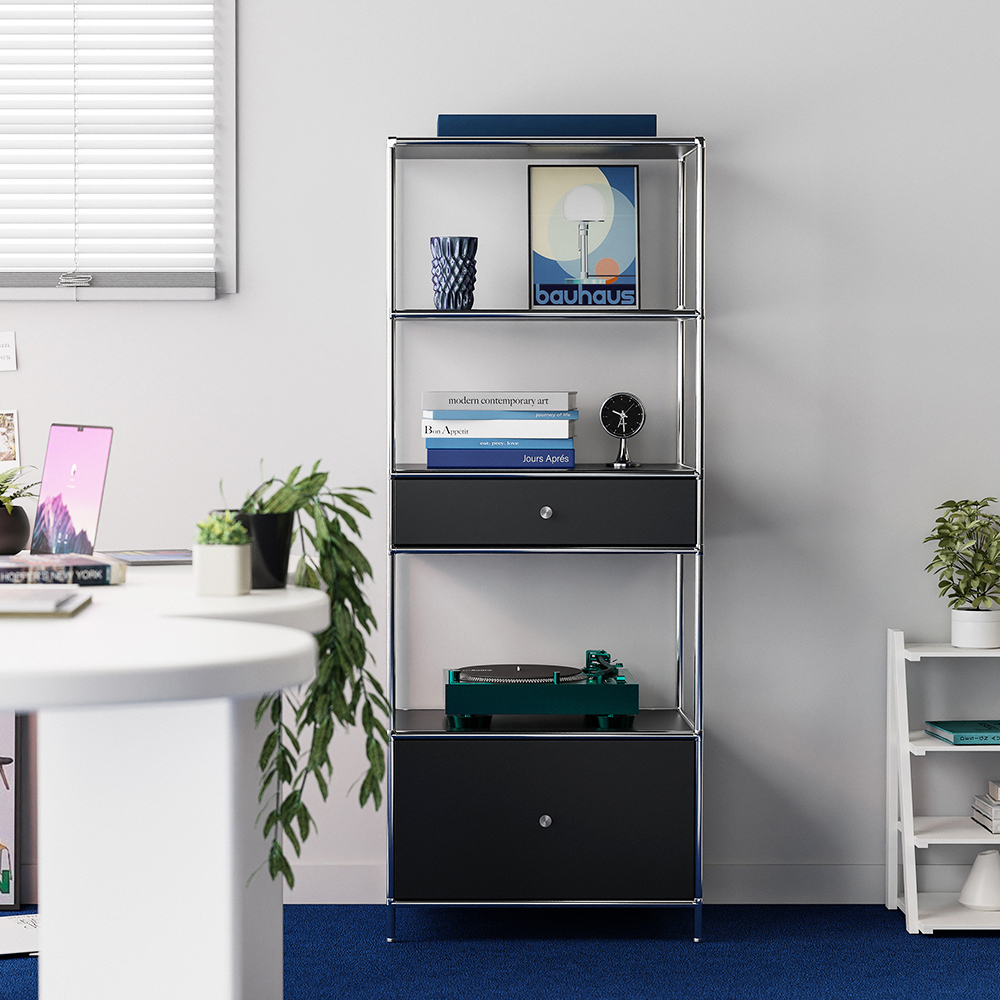 세렌티 600 모듈 선반 수납장 높은형 미드센츄리 다용도 틈새 거실 서랍장