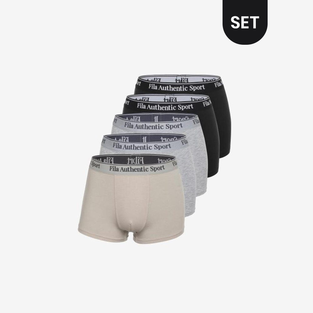 [내일도착] 휠라언더웨어 벨로 소프트 남성 드로즈 5팩