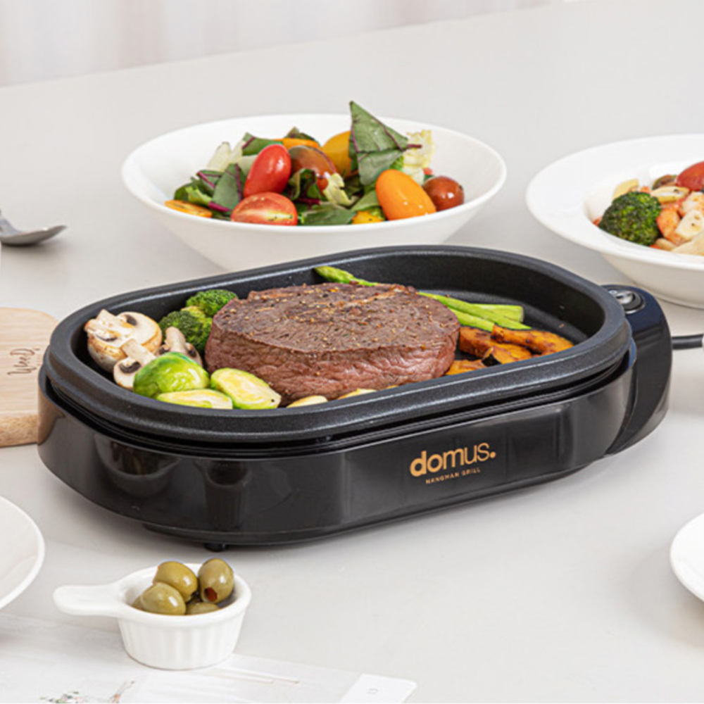 1인용 미니 전기팬 테이블 불판 소형 고기 후라이팬 작은 가정용 식탁 캠핑 휴대용