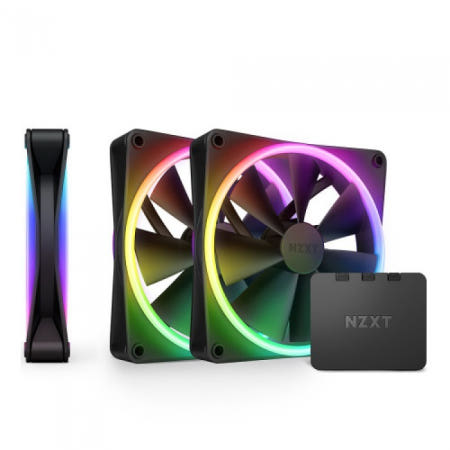NZXT F120 RGB DUO (컨트롤러/3팩, 블랙) / M